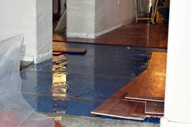 Professional Flood Cleanup technician working in Lake City, PA
